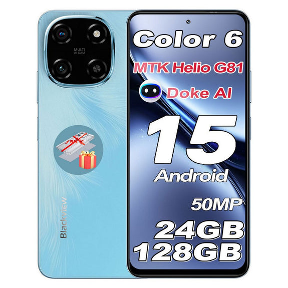 BLACKVIEW Color 6 – 6,67" AI-Power-Smartphone für Kreative & Multitasker