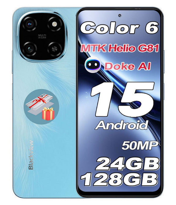 BLACKVIEW Color 6 – 6,67" AI-Power-Smartphone für Kreative & Multitasker