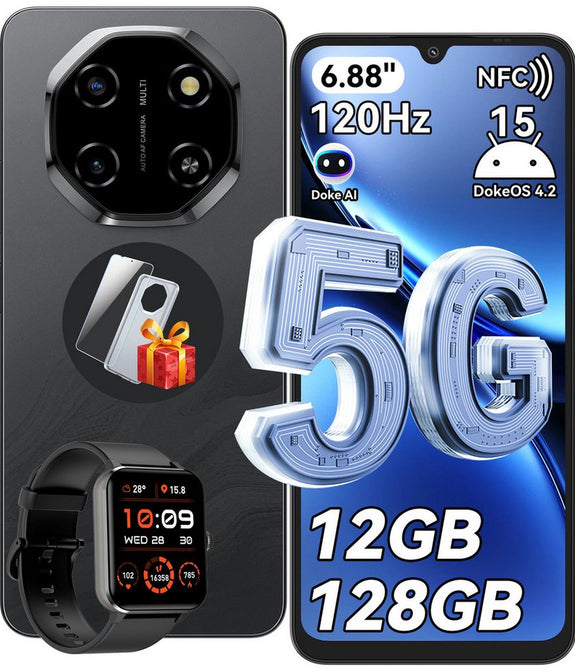 Blackview Shark 6 5G + R50 Smartwatch – Intelligentes Power-Duo