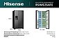 HISENSE Side-by-Side Kühlschrank RSIM535AFE
