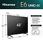 Hisense 43E6NT – 43" (108 cm) 4K Ultra HD Smart TV