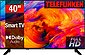 TELEFUNKEN D40F750M1CWI – 40" (100 cm) Full HD LED-TV mit Smart-Funktionen